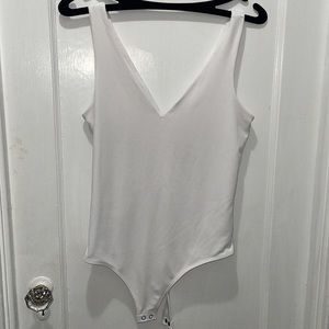 Express white contour body suit